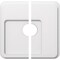 Ekena Millwork Lucan Architectural Grde PVC Contemporary Ceiling Medallion, Two Piece, 14"OD x 3"ID x 4 3/4"C x 1"P CMP14LN2-03000 - alternate 1